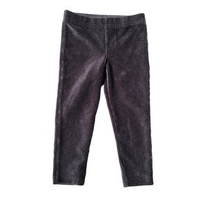 NEW Carter's Black Ribbed Velvet Leggings